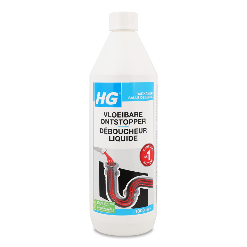 Засіб д/видалення засорів в трубах 1л АшДжі