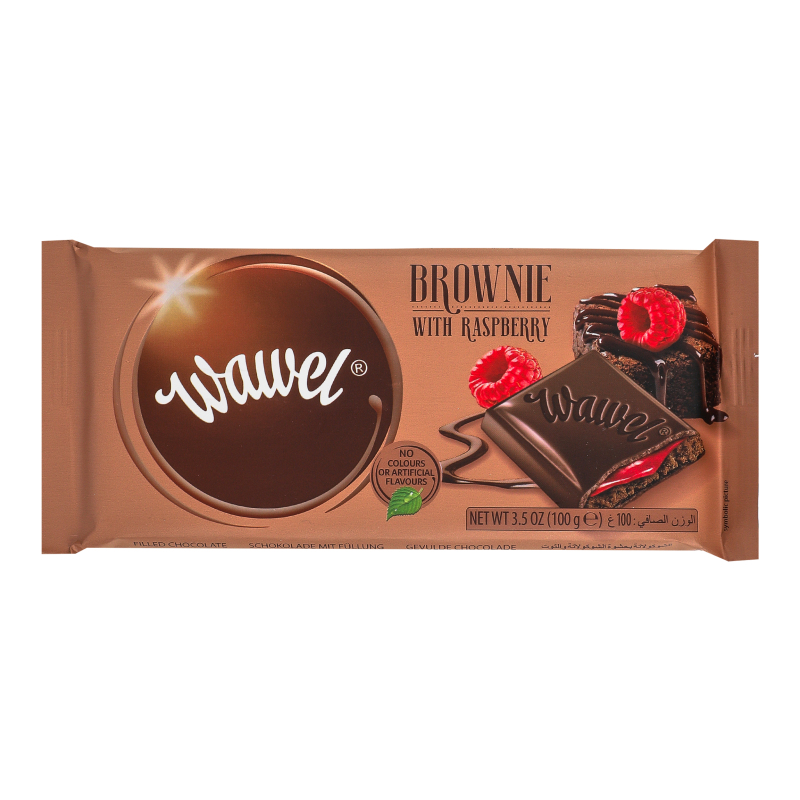 Шоколад чорний з начинкою Brownie&Raspberry Wawel м/у