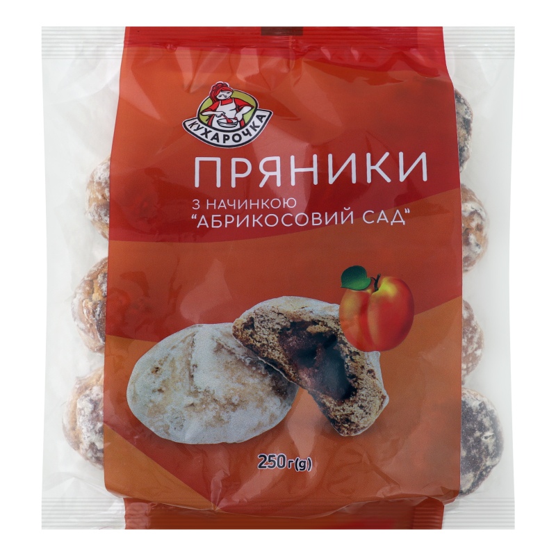 Пряники з начинкою Абрикосовий сад Кухарочка м/у
