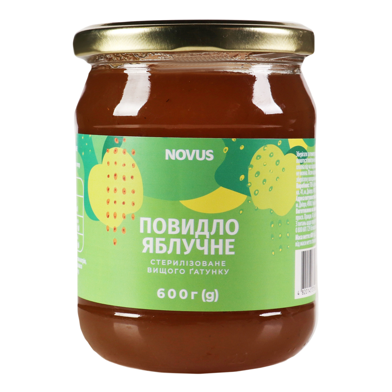 Повидло стерилизованное Яблочное Novus с/б 600г Novus(14820145375657 ...