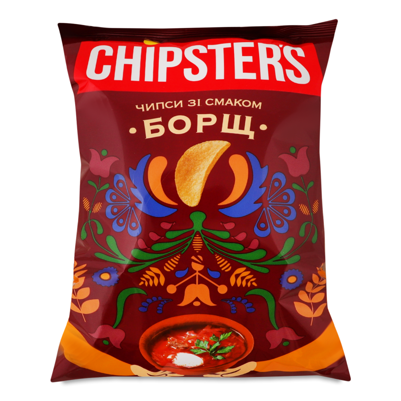 Чипси з смаком Борщ 100г Chipster’s