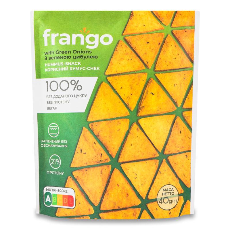 Хумус-снек з зеленою цибулею 40г Франго
