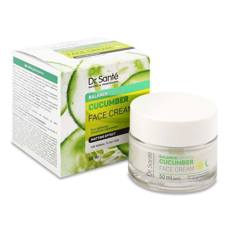 Крем д/обличчя Balance Control Екстракт огірка 50мл Dr.Sante