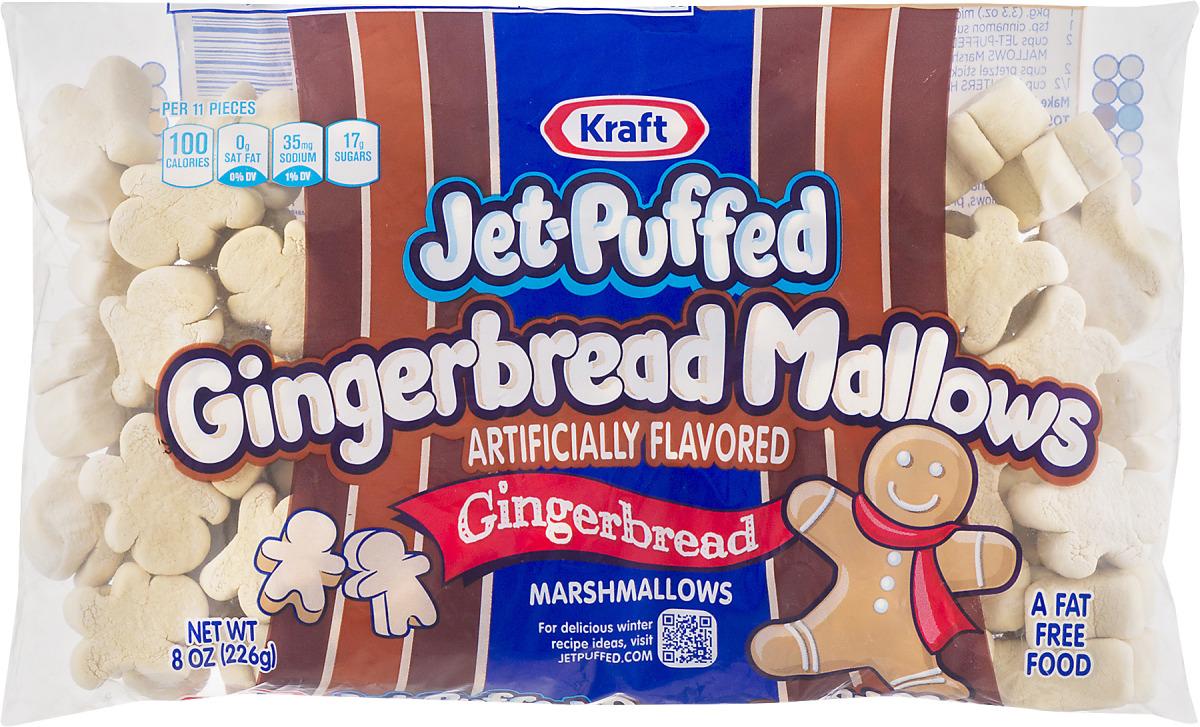 マシュマロ Kraft Jet-Puffed Gingerbread Mallows Kraft(600699001878