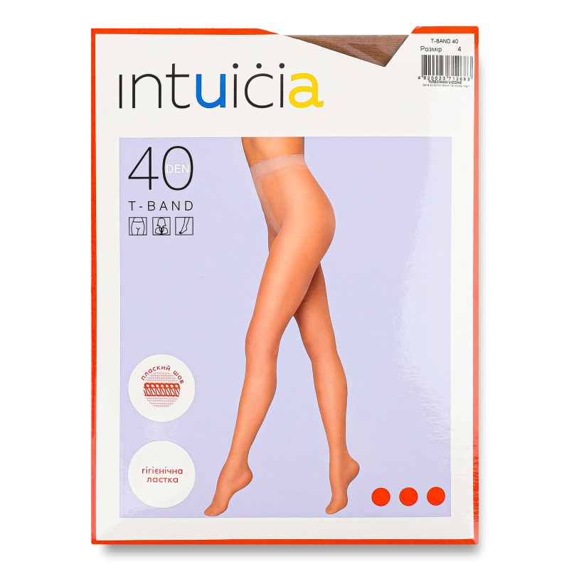Колготи жіночі T-band 40 4 тілесний Україна Інтуіція
