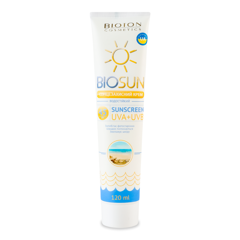Крем сонцезахисний БіоСан SPF45 120мл Біотон