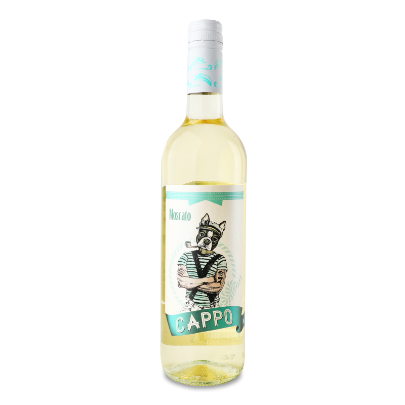 Вино Москато біле сухе 12% 0,75л Каппо