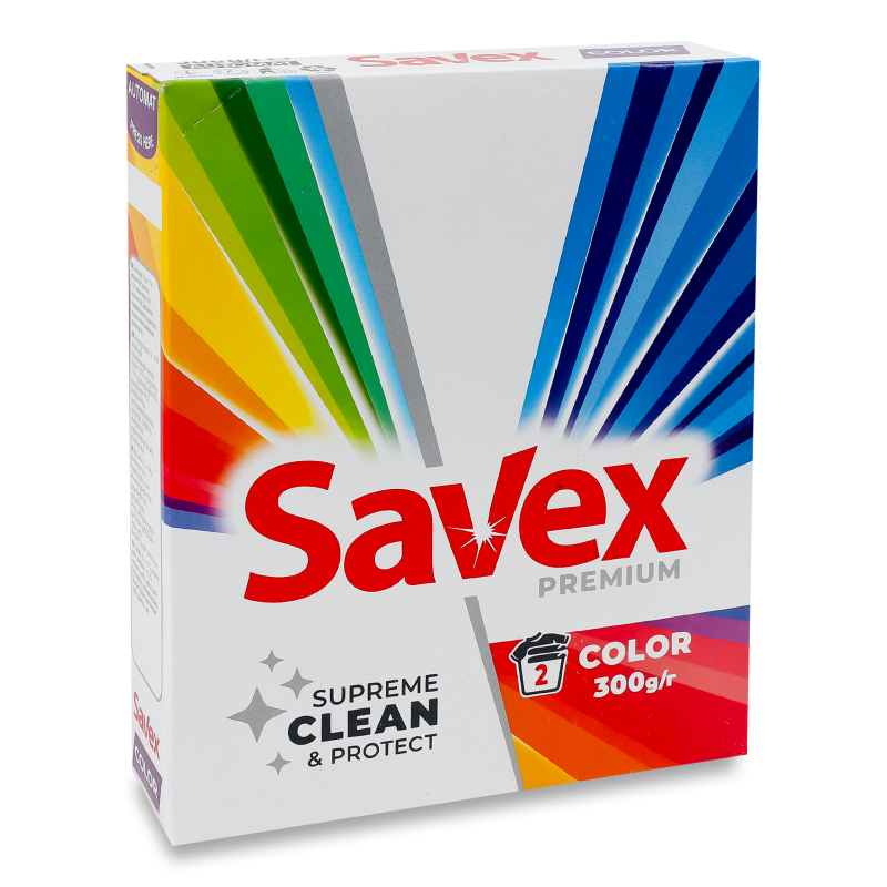 Засіб миючий порошкоподіний Premium Color автомат 300г Savex