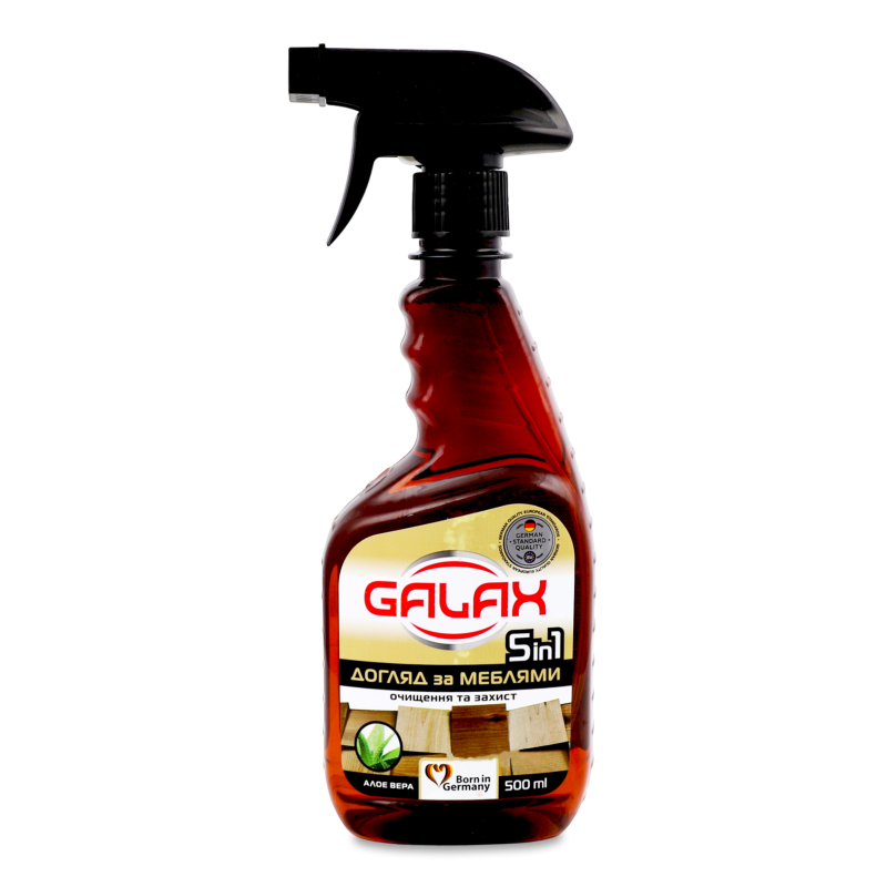 Засіб д/догляду за меблями ПаверКлін 5в1 з алоє вера 500мл Галакс