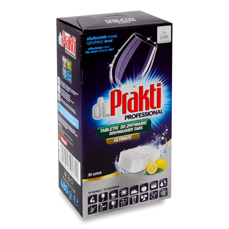 Таблетки д/посудомийних машин Профешнл 30*16г Др. Практі