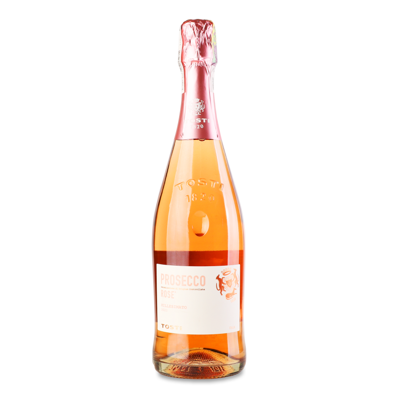 Вино ігристе Prosecco Rose рожеве брют 11% 0,75л Tosti