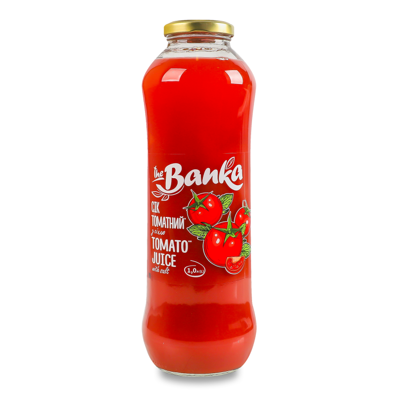 Сік томатний з сіллю 1л твіст/б The Banka