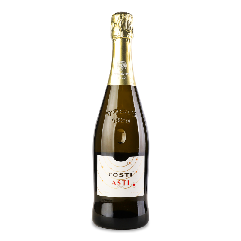 Вино ігристе Асті бiле солодке 7% 0,75л Тості