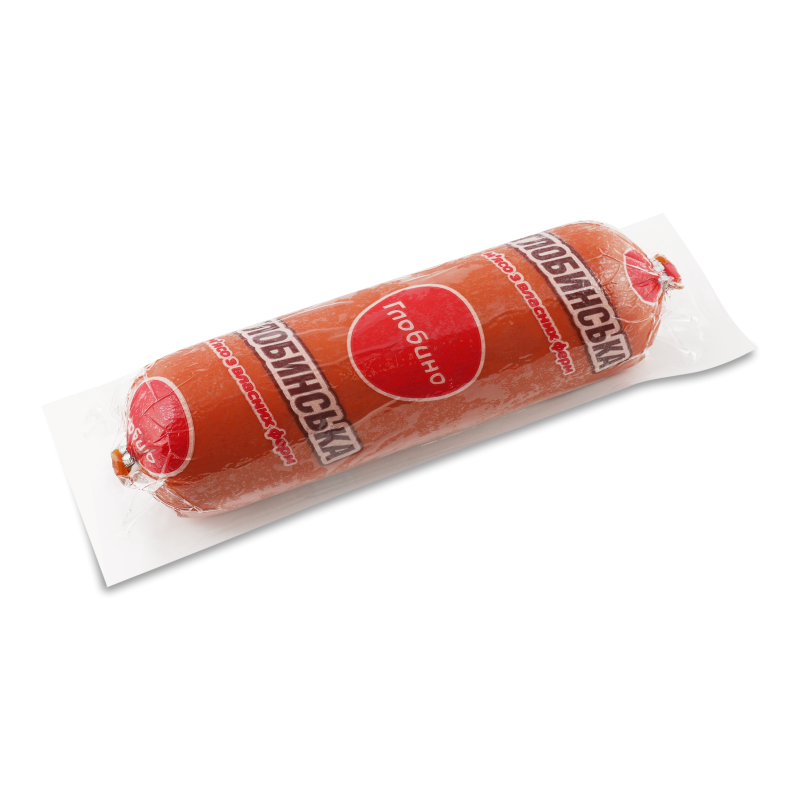 Ковбаса Глобинська варена 1г білкозин 500г флоупак Глобино