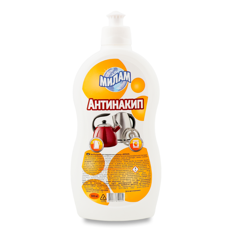 Засіб рідкий д/видалення накипу 500мл МілаМ