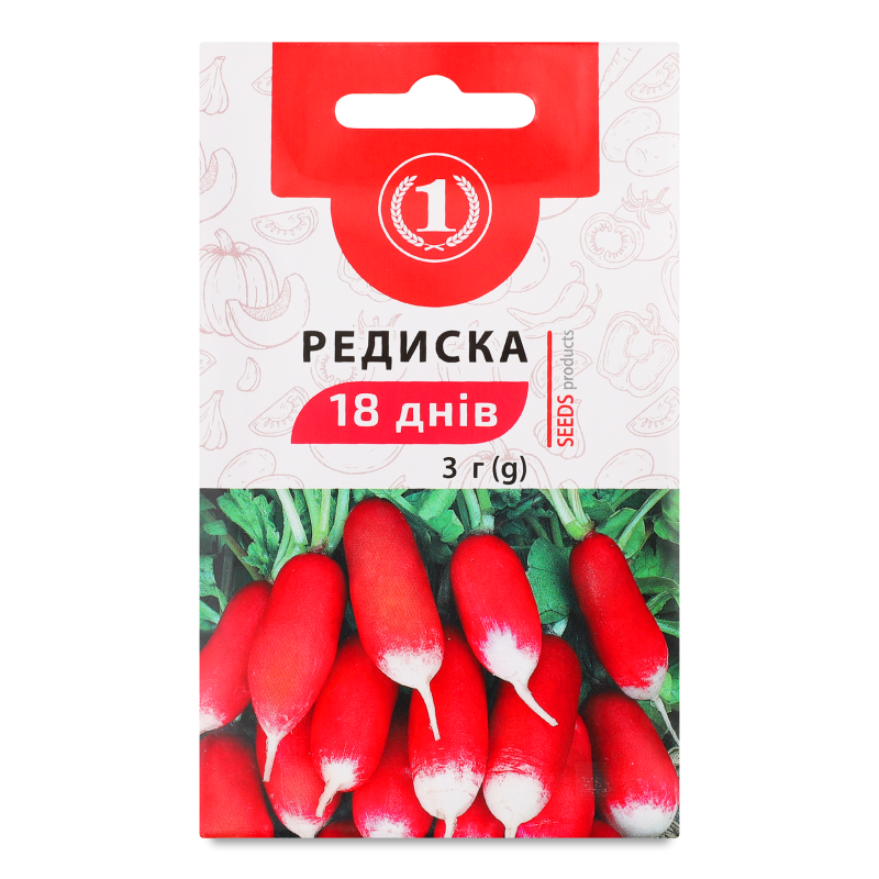 Насіння Редиска 18днів 3г ТМ “1”