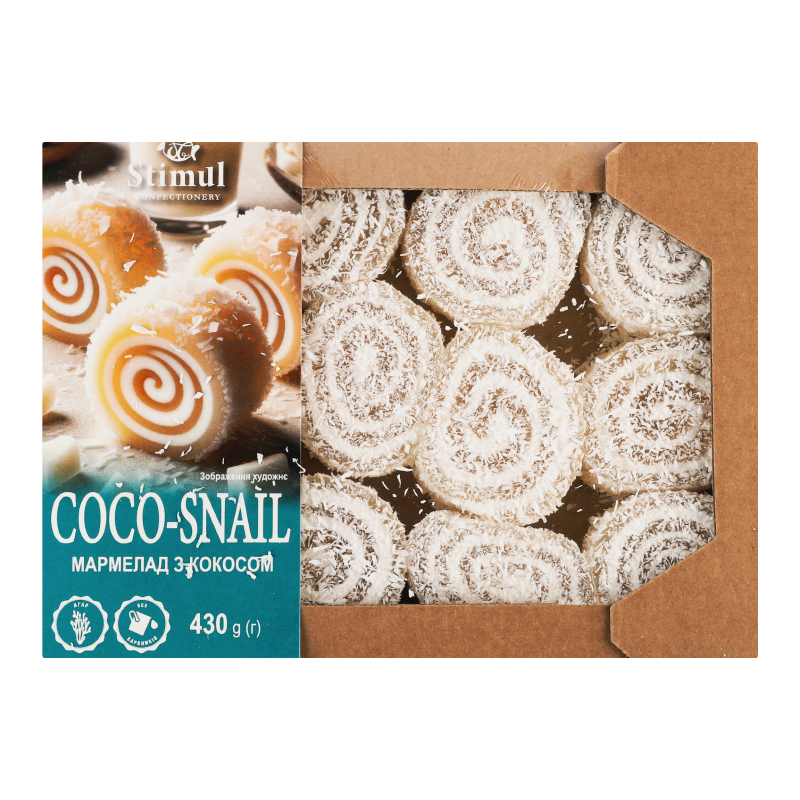 Мармелад з кокосом Coco-snail Stimul к/у