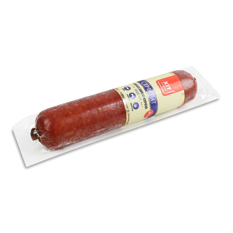 Ковбаса Сервелат в/к в/г 400г в/у Хіт Продукт