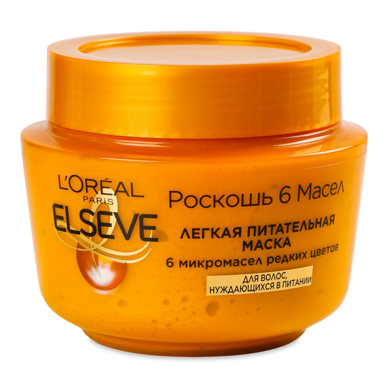 Маска д/волосся Ельсев Розкіш 6 олій д/потребуючого живлення волосся 300мл Лореаль