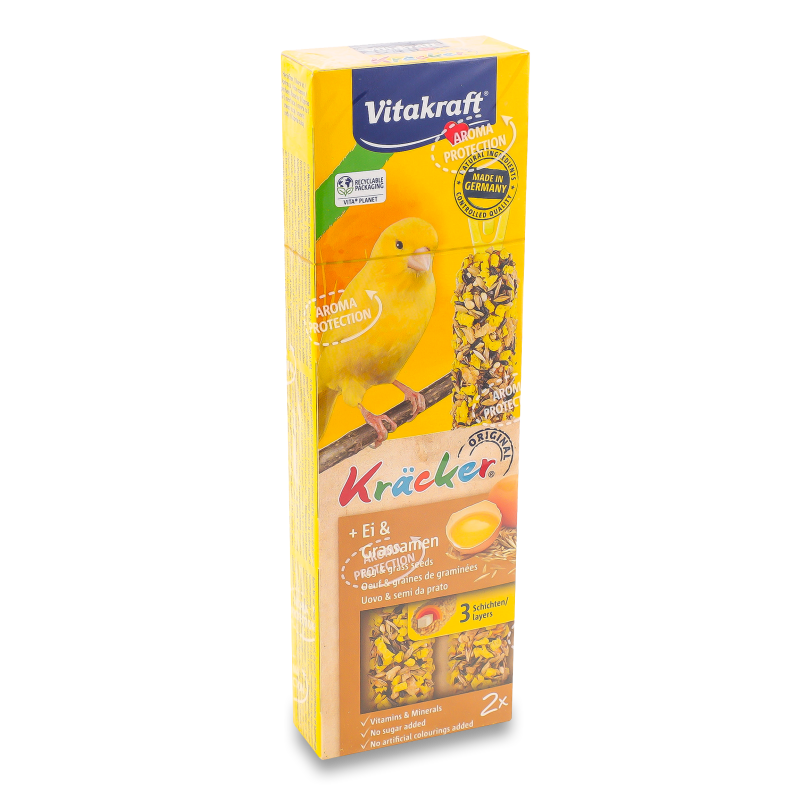 Ласощі д/канарок Крекер яєчний 2шт Вітакрафт