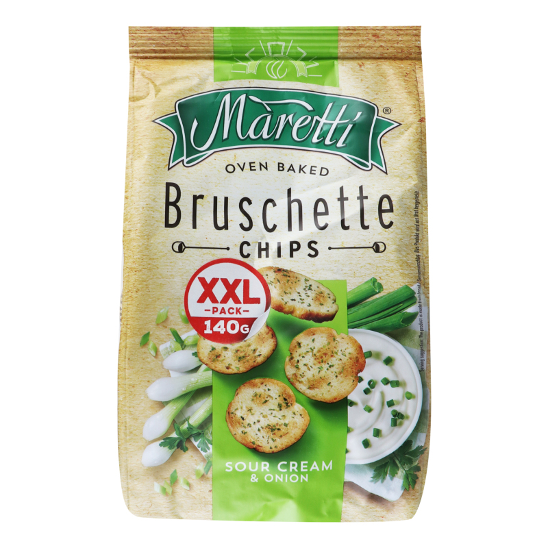 Брускетты хлебные запеченные Sour cream&onion Maretti м/у 140г Maretti ...
