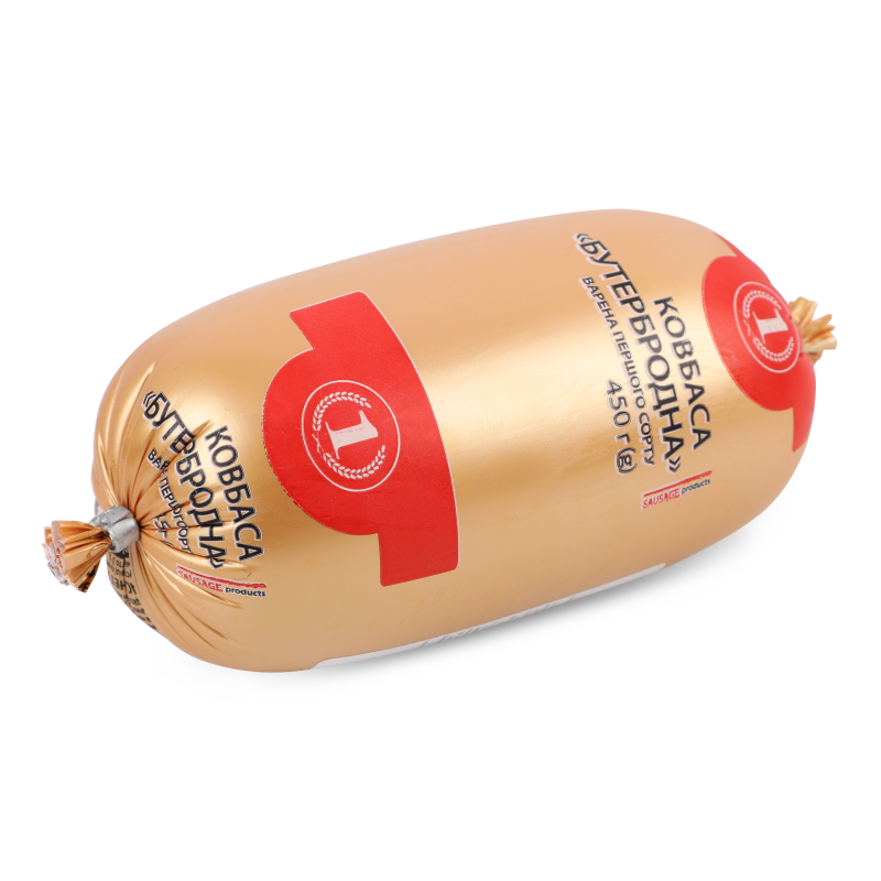 Ковбаса Бутербродна варена 1г п/а 450г ТМ “1”