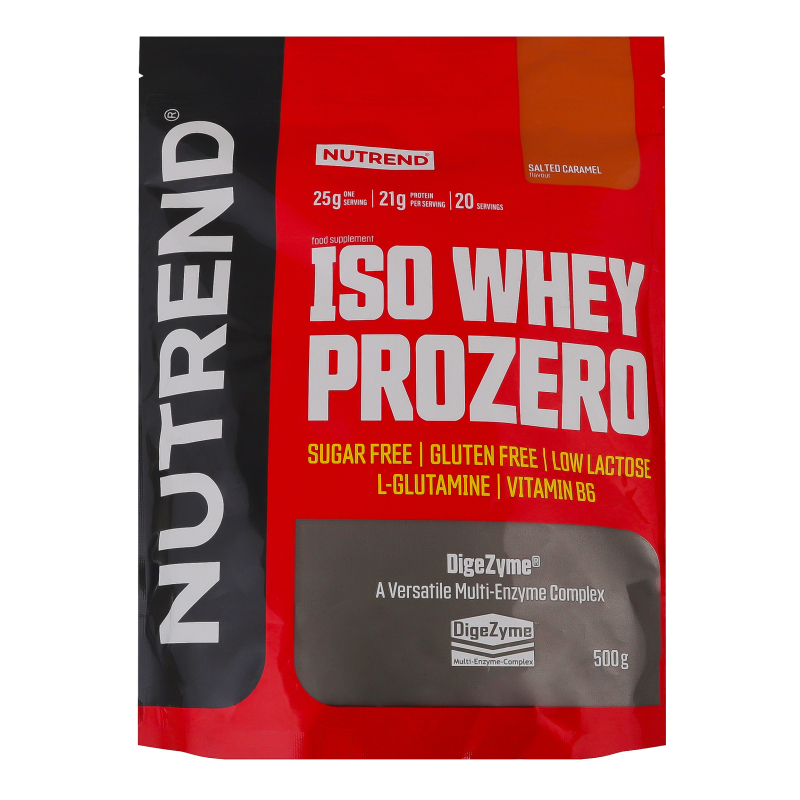 Добавка харчова з підсолоджувачами Солона карамель Iso Whey Prozero Nutrend
