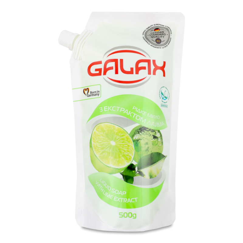 Мило рідке з екстрактом лайма 500г д/п Галакс