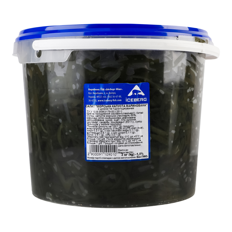Салат із морської капусти маринований Iceberg кг