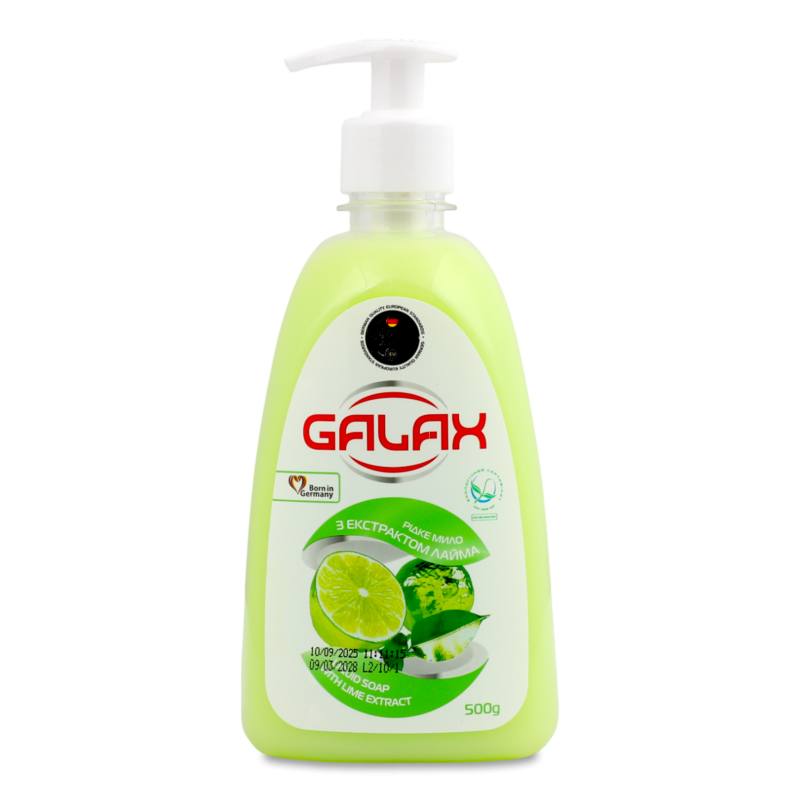 Мило рідке Екстракт лайма 500г з дозатором Галакс
