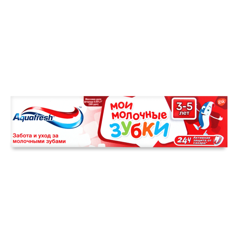 Паста зубна Мої молочні зубки д/дітей 3-5років 50мл Aquafresh