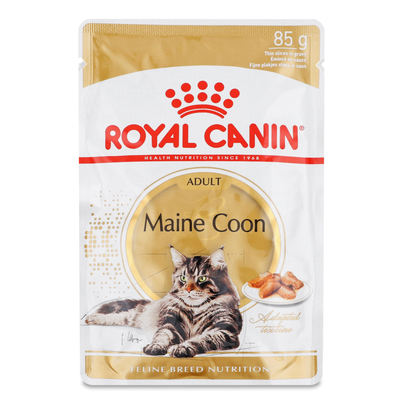 Корм д/дорослих мейн-кунів шматочки в соусі 85г пауч Роял Канін