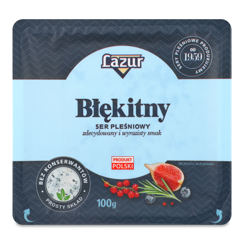Сир Блакитний з пліснявою 50% 100г Lazur