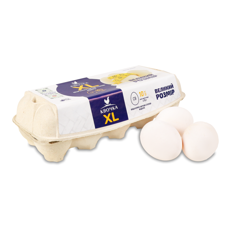 Яйця курячі XL СВ 10шт Квочка