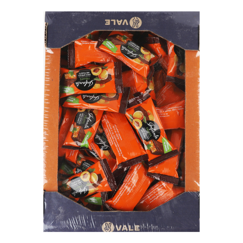 Цукерки глазуровані Курага та арахіс Fruits Infanta Vale кг