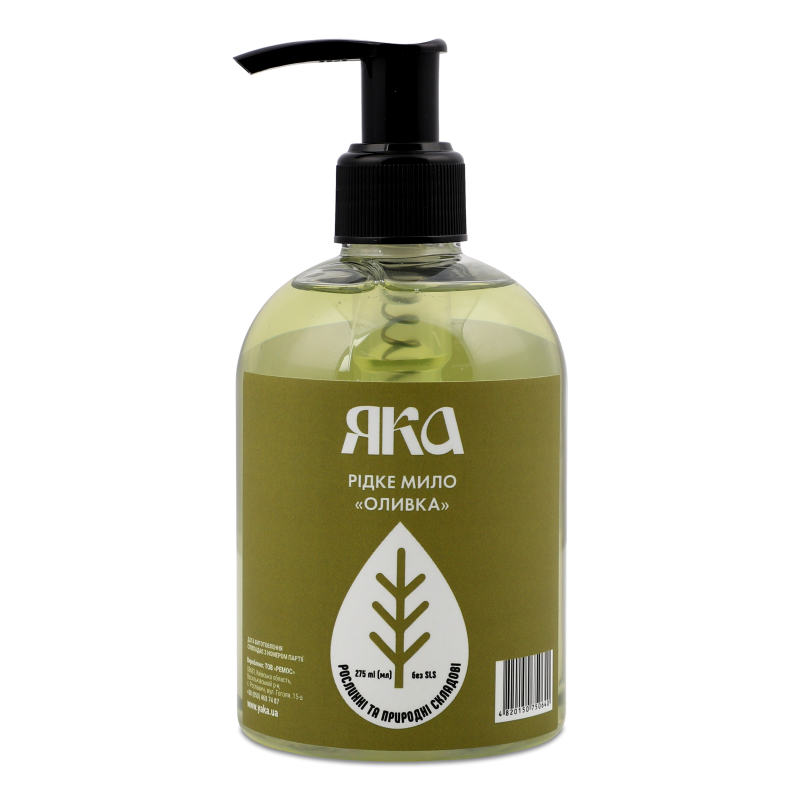 Мило рідке Оливка 275мл з дозатором Яка