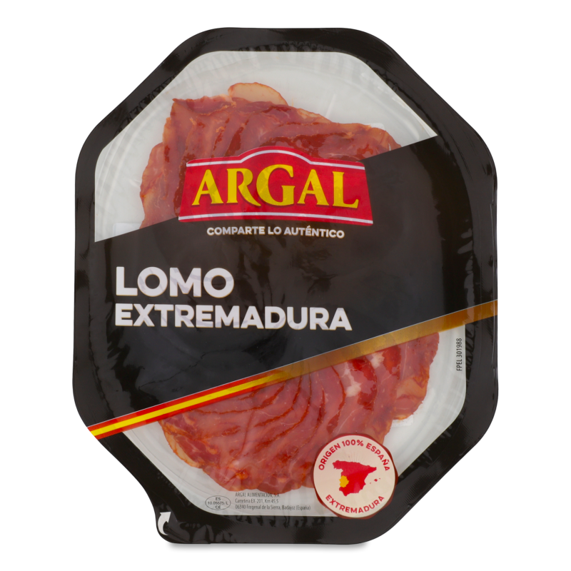 Ковбаса Lomo Extremadura с/в 100г нарізка газ/уп Argal