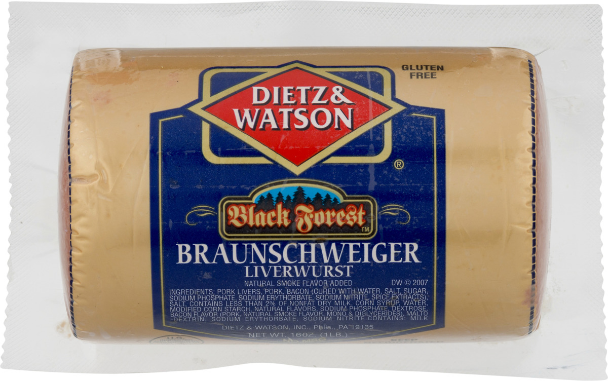 Dietz & Watson Black Forest Braunschweiger Liverwurst Dietz & Watson