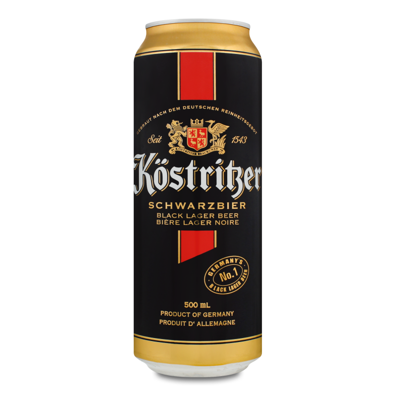 Пиво Schwarzbier темне 4,8% 0,5л ж/б Kostritzer