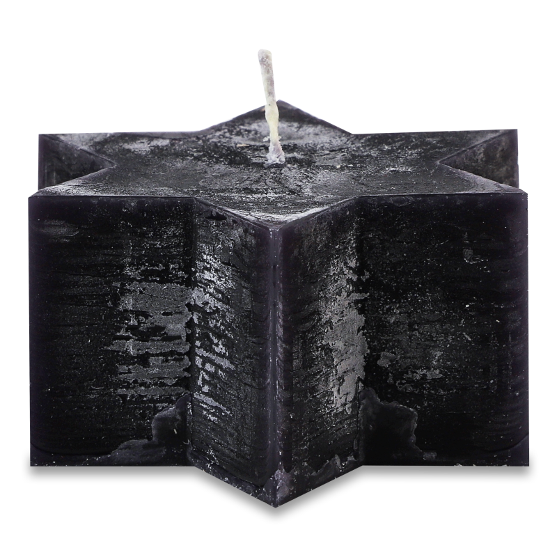 Свічка Зірка чорна SD 09*04/1-7.7 Candy Light