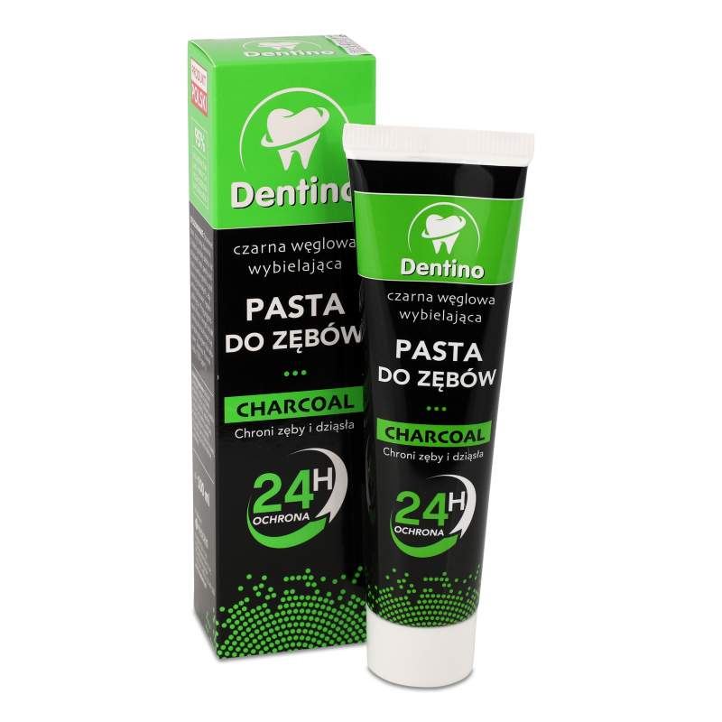 Паста зубна Відбілююча з чорним вугіллям 100мл Дентіно