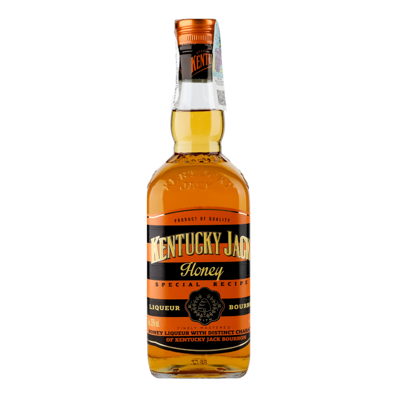 Лікер 0.7л 35% з віскі Бурбон та ароматом меду Kentucky Jack пл