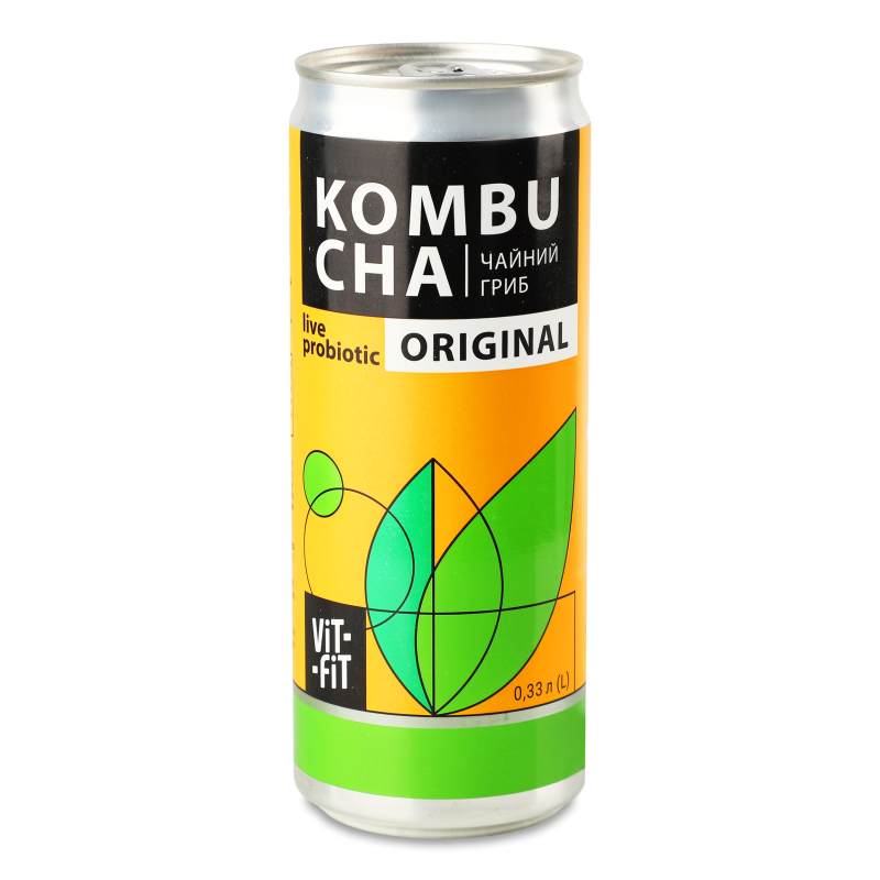 Напій бродіння Kombucha Original 0,33л ж/б Vit-Fit