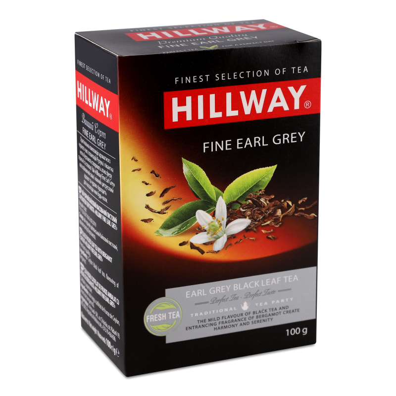 Чай Fine Earl Grey чорний байховий листовий 100г Hillway