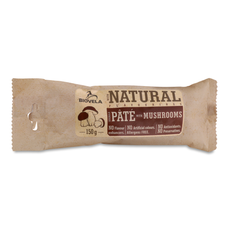 Паштет з грибами 150г чаб/пак Біовела