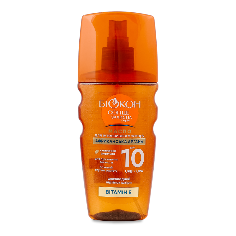 Олія д/інтенсивної засмаги Африканська аргана SPF10 160мл Біокон