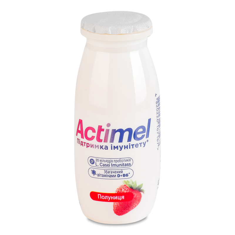 Продукт кисломолочний Полуниця 1,4% 100г Actimel