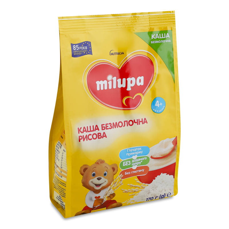Каша безмолочна рисова з 4місяців 170г Milupa