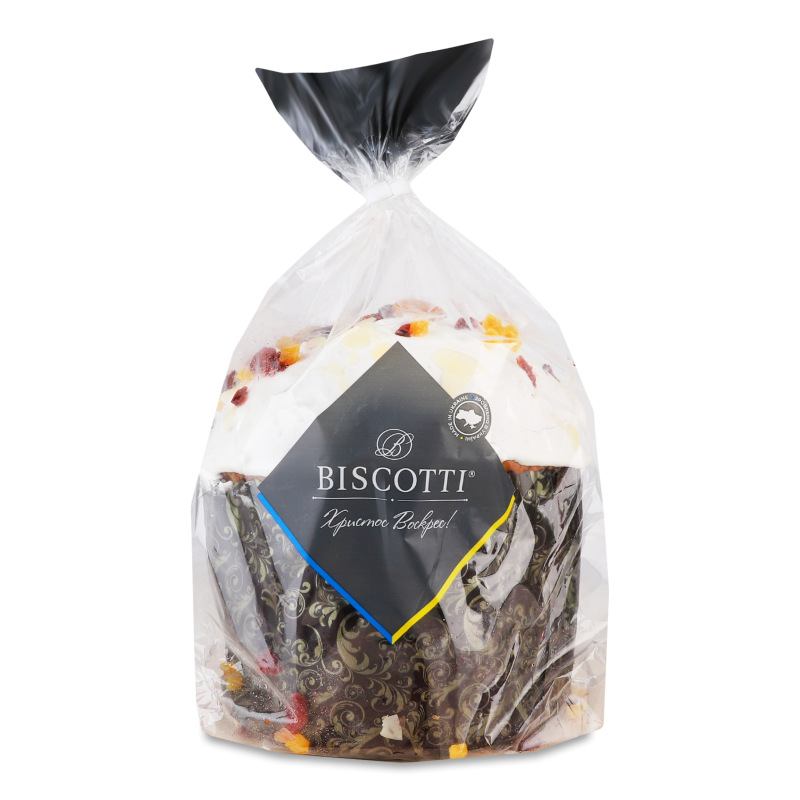 Паска з цукром та підсолоджувачем 360г плівка Біскотті