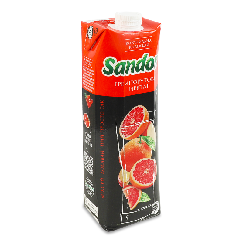 Нектар Коктейльна колекція грейпфрутовий 950мл призма Sandora